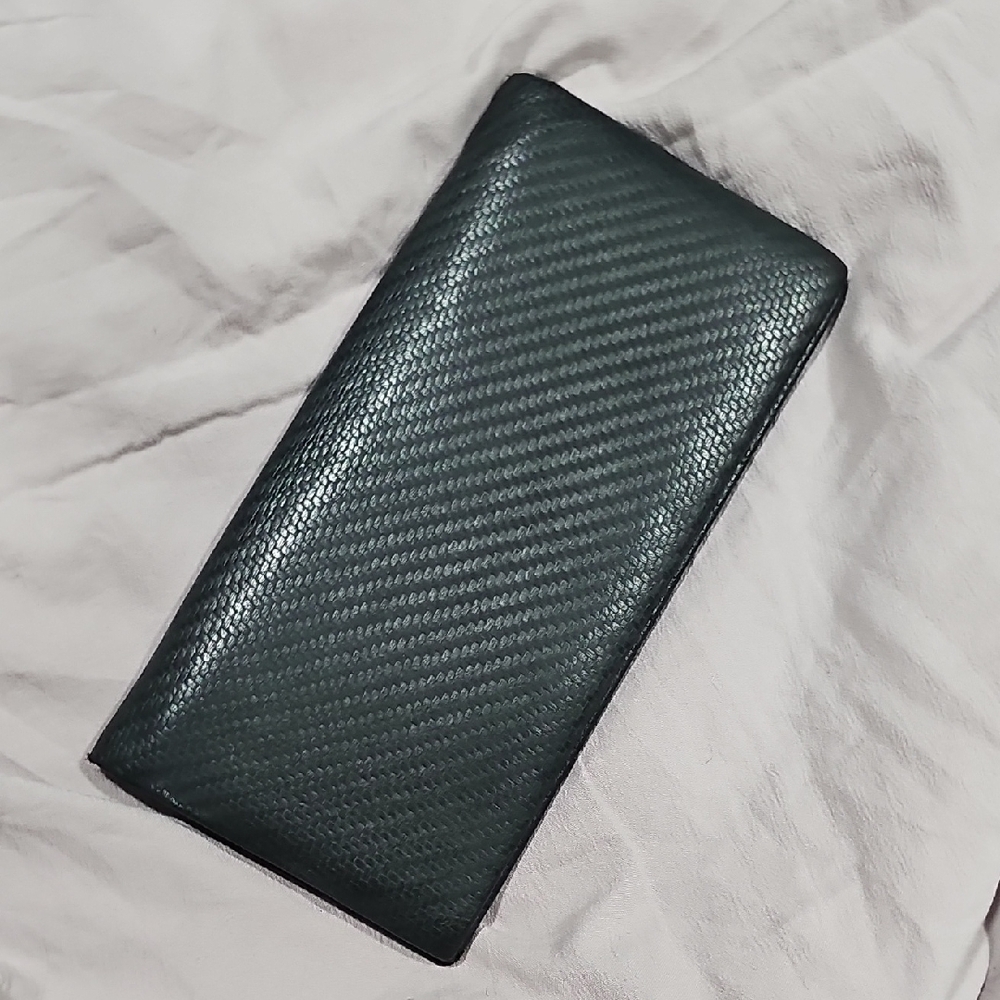 Sleek Black Textured Wallet